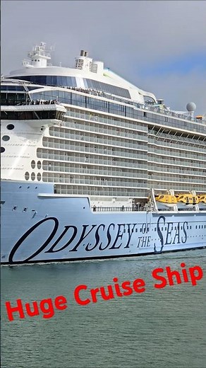 The Odyssey of the Seas returning to Port Canaveral. One of the largest cruise ships in the world