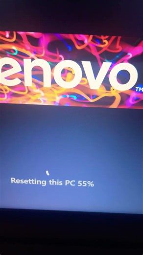 I had a factory reset my laptop