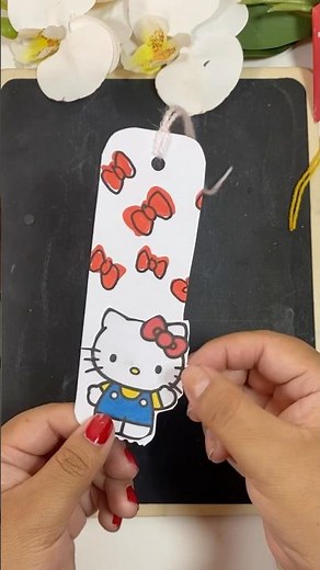 ✨ How to Make a HELLO KITTY BOOKMARK 🎀 | Easy Craft for Girls | Step by Step! #diy