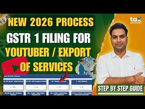 GSTR1 Return Filling for Service Providers | How to File GSTR1 | GSTR 1 Filling Process 2026