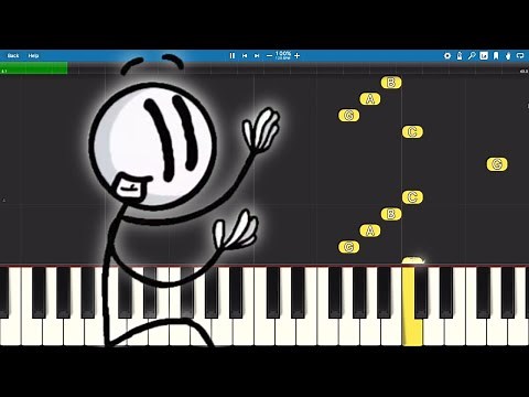 Henry Stickmin Distraction Dance Meme - Piano Tutorial