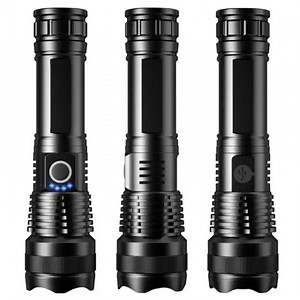 [Hot Item] Ultra Bright Flashlight 5 Modes USB Zoom LED Torch Xhp50 18650 Battery Outdoor Camping Waterproof Lamp