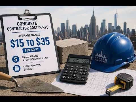Concrete Contractor Cost in NYC 2026