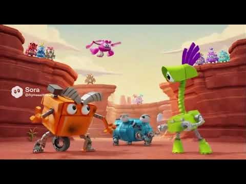 Sora Ai Generated Mixels Video. The adventures of Rusty, Topsy, and Turvy.