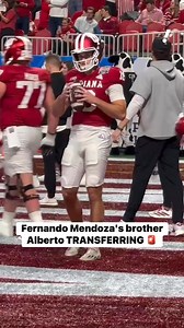 Indiana QB Alberto Mendoza plans to enter the transfer portal after the Hoosiers’ CFP title win on Monday. | Yahoo Sports