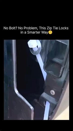 Learn More on Instagram: "What you’re seeing here is a clever variation of a zip tie that doesn’t rely on a traditional bolt or screw. Instead of fastening into a threaded hole, the flexible strap is routed through two aligned holes in the structure. Once pulled tight, the locking head anchors itself against the surface, creating tension that securely holds the parts together. Biologically speaking, this works on the same basic principle as ligaments in the body: flexible material under tension