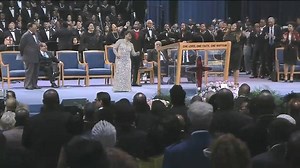 Durham's own, Pastor Shirley Caesar, performs at the funeral of her good friend Aretha Franklin. They sang together as teenagers and later in life performed together at a gospel tribute at the White House hosted by President Obama. | Steve Daniels WTVD