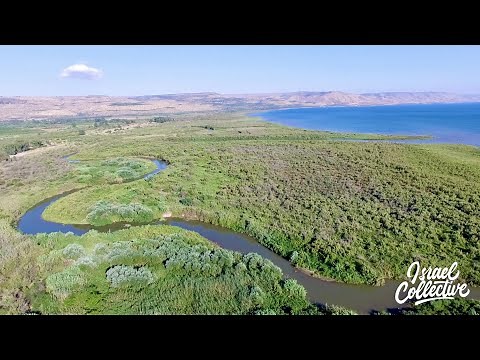 Droning the JORDAN RIVER into the SEA OF GALILEE