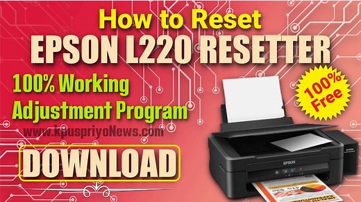 ▷ 100% WORKING Download EPSON L220 Resetter for FREE