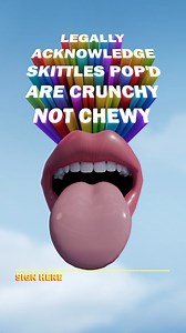 New SKITTLES POP’D: Crunch so serious, our lawyers got involved. Sign here. | Skittles