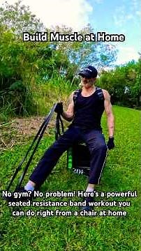 CHAIR EXERCISE WORKOUTS WITH RESISTANCE BANDS FOR 50+ #chairexercise #chairworkout #chairworkouts