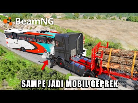 Horrifying! The Most Brutal Car-Truck Collision Causes a Bus to Plunge into a Ravine - BeamNG Dri...