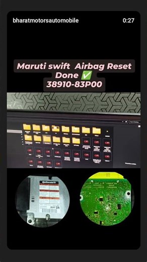 Maruti Suzuki Swift Airbag Reset Done #bharatmotorsautomobile #advancedautoelectrical #airbag