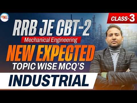 RRB JE CBT-2 Mechanical 🔥 Industrial Engineering MCQ| RRB JE Classes | Topic Wise MCQs 2026