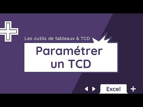 L'outil Paramétrer un TCD - Tuto Excel