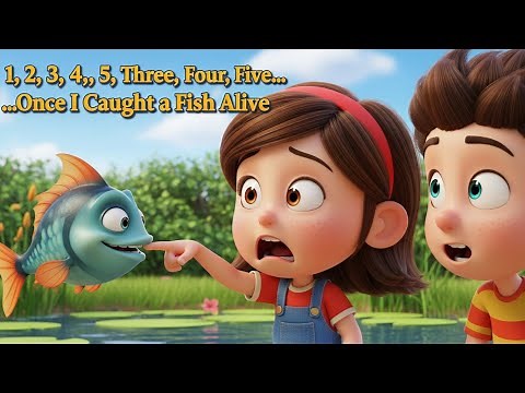 1, 2, 3, 4, 5....Once I Caught a Fish Alive | Classic Counting Song for Kids | Nursery Rhyme