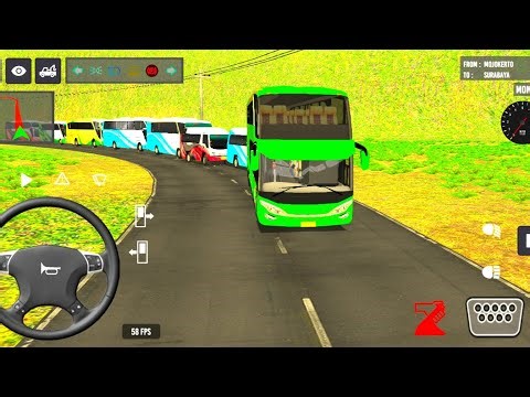 Indonesia Coach bus driving | Euro bus simulator 2025 Android gameplay II PART 40