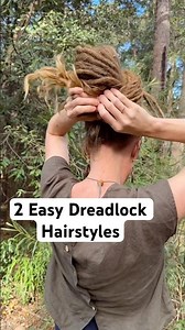 Super simple dreadlock hairstyles, using just 1 Stretchy Dread Tie. My go-to hairstyles!
