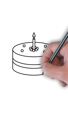 How to draw a cake​ #howtodraw #cake #birthdaycake #drawingtutorial #fooddrawing #artforbeginners