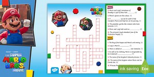 Super Mario Bros.: Vocabulary-Building Crossword