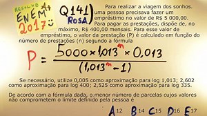 12K views · 92 reactions | LOG do ENEM, melhor cancelar a viagem?? #ENEM2017 Aulas A+ Resolve #A+ aulamais.com ERRATA: Alternativa correta é a d, embora o raciocínio esteja correto. | Aulas A+ | Facebook