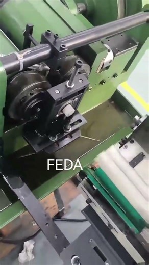 FEDA Smallest thread rolling machine FD-3T with automatic feeder.