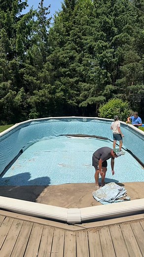 18x34 Pool Liner Replacement | Swim Tutorial & Project Construction