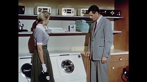 1950s Salesman Woman Listen Washing Machine Stock Footage Video (100% Royalty-free) 1082682316 | Shutterstock