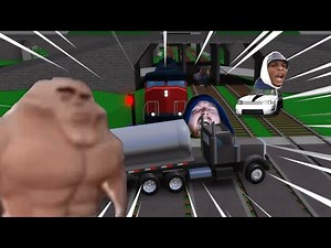ROBLOX Train Vs Car Crash #3