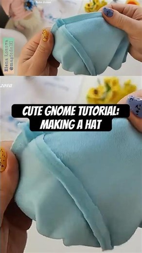 The Cute Gnome Tutorial: watch on my channel above⬆️💙 #helenlozova #gnomehandmade #craftideas