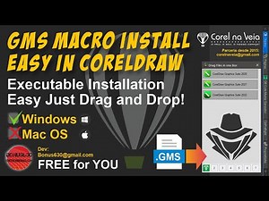 GMS Copier Install Macro Easy in CorelDRAW 2022