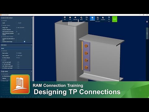 Designing Through Plate (TP) Connections in RAM Connection