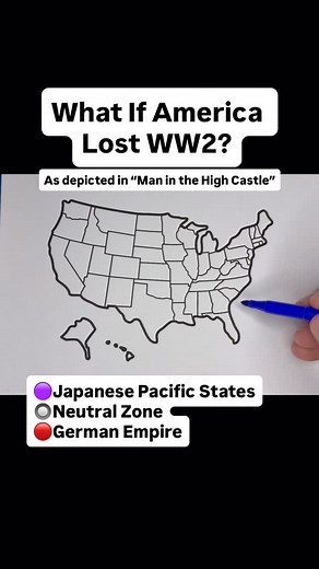 What If America Lost WW2? #usa #unitedstates #map #geography #states | Drawingmapswithme