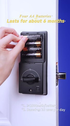 GHome Smart Door Lock KD30, Fingerprint Smart Deadbolt for Front Door, 5 in 1 Keyless Entry Door Lock, App Control, Auto Lock, 0.3s Unlock, Easy Install, for Home/Apartment/Office, Black