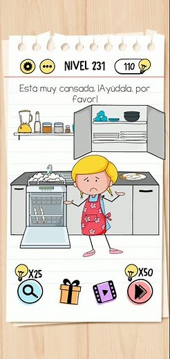 Brain Test | Nivel 231 - Está muy cansada. ¡Ayúdala, por favor!