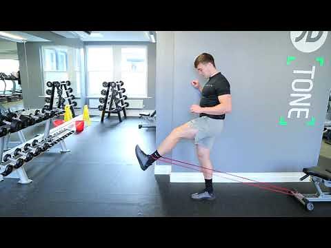 How To Do Standing Leg Extension (Banded) | Exercise Demo