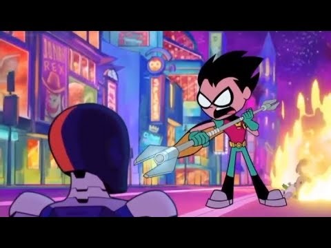 Teen titans go to the movies slade Vs Titans