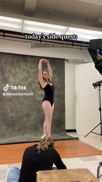 side quest unlocked: pointe shoe modeling 🩰✨ #sidequest #balletcore #nyclife