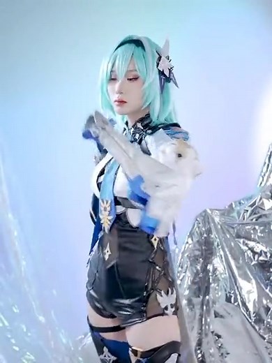 Eula SR showcase ♥️ do you love her? #genshinimpact #cosplay
