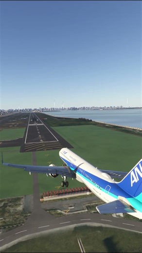 ANA A321 landing at Tokyo Haneda Airport!!
