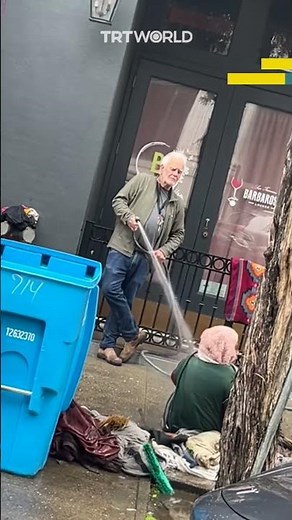 San Francisco art gallery owner sprays water at homeless woman