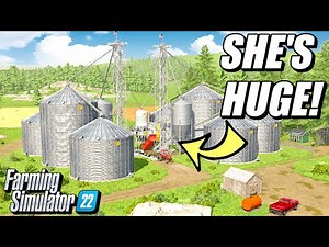 WE BUILT THE BIGGEST SILO SYSTEM ON NO MAN'S LAND | FARMING SIMULATOR 22