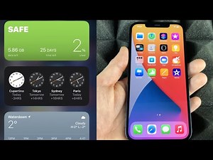 How to Use Widgets on your iPhone 12 Pro Max - 128gb, 256gb, 512gb
