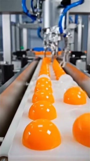 AI Factory Making Artificial Eggs 🤯 #shorts#aivideo#factory#satisfying#automation