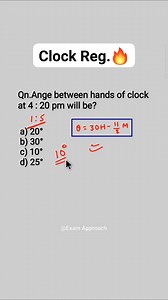 12K views · 174 reactions | Clock Reasoning Trick . . #math #tricks #viralreels | Exam Approach | Facebook