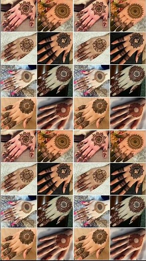 Aesthetic gol tikki mehndi designs 💖👀✨ simple and beautiful mehndi designs for hands