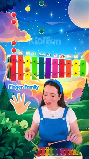 26K views · 7.4K reactions | Finger Family (Daddy Finger) au xylophone  #musique #debutant #tutoriel #apprendre #learning #music | Kidi Fun | Facebook