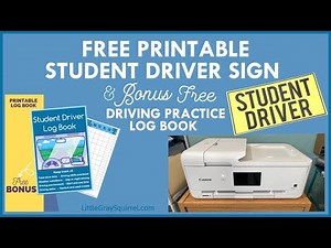 Free Printable Student Driver Sign Print Your Own Paper, Magnet, or Sticker png and PDF file