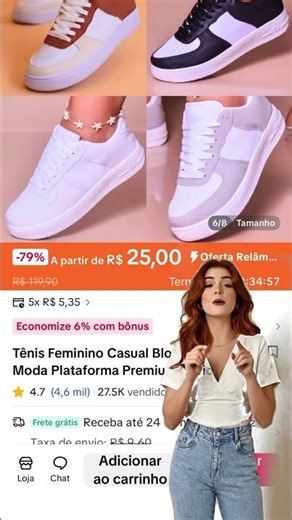 Tênis Casual Feminino Colorido Skatista Estiloso Macio Confortável Barato Envio Imediato