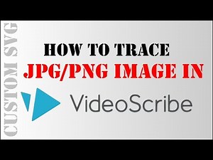 How to trace JPG/PNG images in VideoScribe using Inkscape (Create Custom SVG)